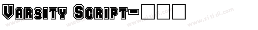 Varsity Script字体转换